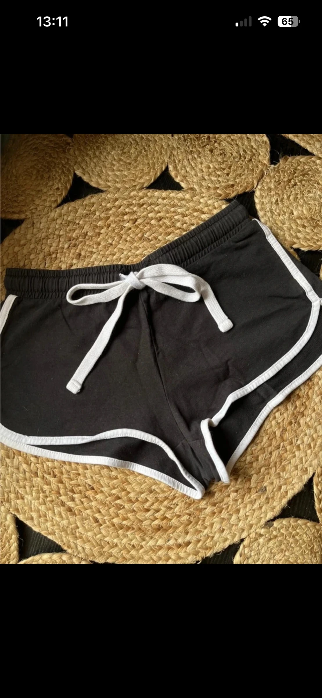Magnífico Short estilo corrida preto e branco Tally Weijl – Tamanho 32 (XXS) – photo 3